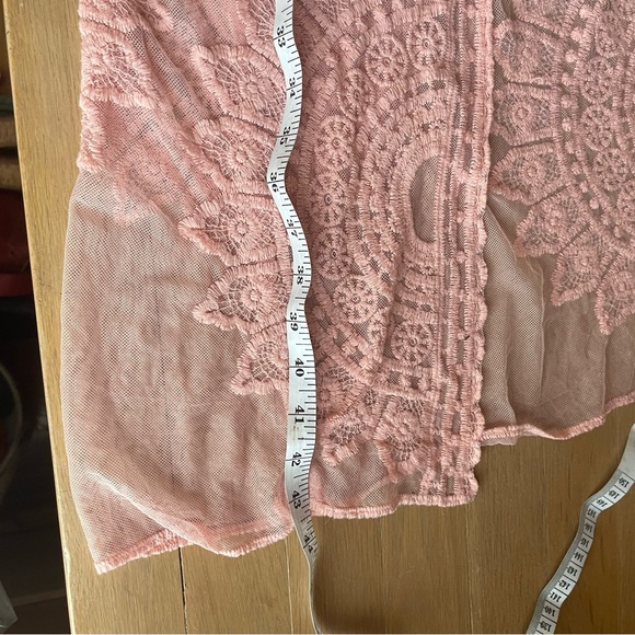 Rachel Zoe Lace Pink Cover Up One Size Womens - Picture 4 of 11